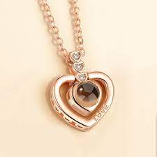 Projector Necklace 100 Language I Love You Word Zircon Etsy Beautiful Necklaces Girlfriend Necklace Gift Necklace
