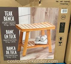 Discover storage trunks on amazon.com at a great price. Teak Shower Bench With Storage Shelf Costco Weekender