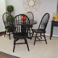 32 distance between legs from the longer side: Black Dining Room Chairs Wild Country Fine Arts