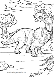Malvorlage Triceratops Dinosaurier Malvorlagen Malvorlage Dinosaurier Dinosaurier Malen