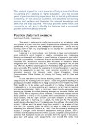 Writing a position paper means you have to present a personal view from many sides. Position Statement Example University Of East London
