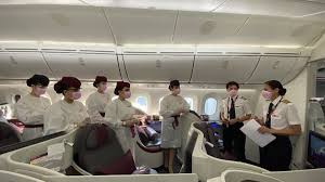 If in my last article, i talked about the fun parts of being a qatar airways flight attendant, now it's time to talk about the annoying ones.this company has an excellent reputation when it comes to customer service, but not that nice about their employee's treatment. All Female Qatar Airways Crew Draws Ribbon In Sky With 787 Laptrinhx News
