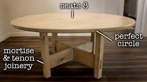 The five piece collection is a mixed media group combining wood, metal and glass in the designs. Round Diy Dining Table To Step Up Your Woodworking Skills Youtube