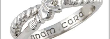 White Gold Claddagh Ring. Ideal For Men And Women.