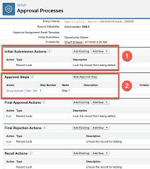 Salesforce offers tools to automate several kinds of business processes: Adding Actions And Viewing The Approval Steps Salesforce For Beginners