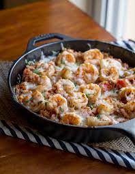 Cajun Shrimp And Quinoa Casserole Recipe Skillet Dinner Recipes Cast Iron Skillet Cooking Healthy Casserole Recipes
