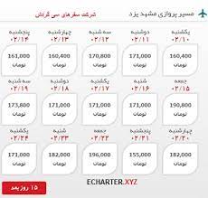 شما می توانید بلیط قطار تهران مشهد و قم مشهد را از این شرکت تهیه نمایید. Ù‚ÛŒÙ…Øª Ø¨Ù„ÛŒØ· Ù…Ø´Ù‡Ø¯ ÛŒØ²Ø¯ Ø¨Ù„ÛŒØ· Ù‡ÙˆØ§Ù¾ÛŒÙ…Ø§ Ù„Ø­Ø¸Ù‡ Ø¢Ø®Ø±ÛŒ Ø®Ø±ÛŒØ¯ Ø§ÛŒÙ†ØªØ±Ù†ØªÛŒ Ø¨Ù„ÛŒØ· Ú†Ø§Ø±ØªØ±ÛŒ Ù‚Ø·Ø§Ø± Ø§ØªÙˆØ¨ÙˆØ³ ÙÙˆØ± ØªØ±ÛŒÙ†