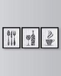 Dark Grey Kitchen Wall Art Prints Set Kitchen Artwork Kitchen Wall Art Kitchen Decor Wall Art