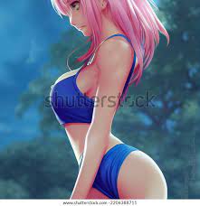Brazilian Anime Girl Wearing Bikini Stock Illustration 2206388711 |  Shutterstock