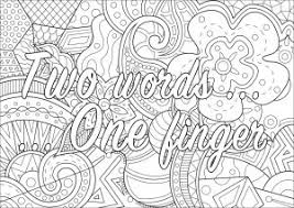 Make a coloring book with vulgar offensive for one click. Swear Word Coloring Pages For Adults