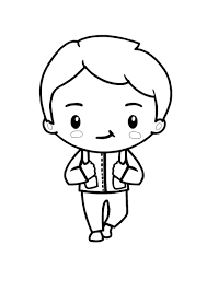 Cute Kawaii Boy Coloring Page Coloring Pages For Boys Free Printable Coloring Sheets Free Printable Coloring