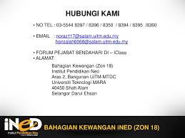 Bahagian pengurusan kewangan pelajar uitm. Institut Pendidikan Neo Ined Bahagian Kewangan Ined Zon 18 Ppt Download