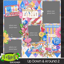 Up Down Around 2 Disney Scrapbook Scrapbook Kits Digital Scrapbooking Kits