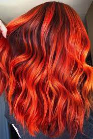 25 Ideas Of Pulling Off Red Highlights To Flame Up Your Base Fire Red Hair Colored Hair Tips Red Hair With Highlights
