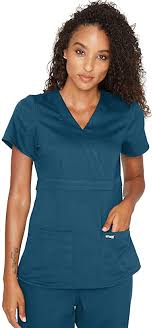 Grey's anatomy scrubs will be your next favorite scrub collection. Amazon Com Grey S Anatomy Signature Women S Plus Size 3 Pocket Mock Wrap Scrub Top Clothing