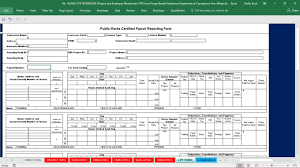 Excel payroll formulas make it easy to calculate important figures for each pay period, including hours worked, income tax deductions, and vacation pay. Supply An Excel Workbook For California Certified Payroll By Ymrock714 Fiverr