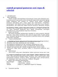 Memberikan wadah bagi siswa untuk berekpresi dan berkreasi seni. Contoh Proposal Pameran Seni Rupa Di Sekolah