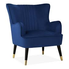 Bronte Wingback Armchair Velvet Upholstered Royal Blue Armchair Blue Bronte Royal Upholstered Velvet Wingbac In 2020 Wingback Armchair Armchair Lounge Armchair