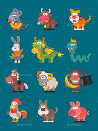 12 Animals Chinese Zodiac Chinese Zodiac Kid Friendly Art Cute Doodles