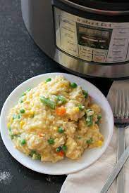 Instant Pot Cheesy Chicken And Rice Recipe Recipe Creamy Chicken And Rice Instant Pot Dinner Recipes Recipes