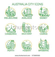 Australia City Icons Vector City Icon City Illustration Australia