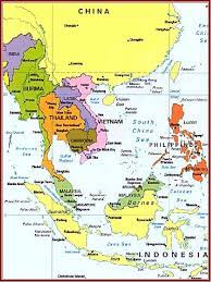How far is it between singapore singapore. South East Asia Map China Thailand Malaysia Vietnam Laos Cambodia Myanmar Burma Singapore Sumatra