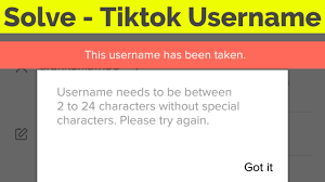 Your username is your personal data, and a poorly chosen one can link back to you or even reveal your identity. Fix Username Needs To Be Between 2 To 24 Characters This Username Has Been Taken Tik Tok Youtube