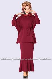 Modaselvim Kombin Yarasakol 2 Li Kombin 5530mp186 Bordo Muslim Dress Dresses Hijab Dress