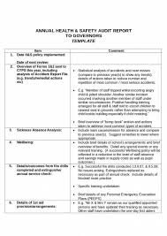 Annual Health And Safety Report Template 8 Templates Example Templates Example Health And Safety Report Template Templates