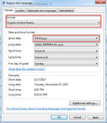 If the user account control dialog box opens, click continue. Date Format Conversion Usa Uk Microsoft Tech Community