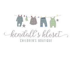 Children S Logo Kids Clothes Logo Design Baby Clothing Etsy