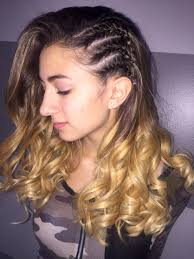 Homecoming And Prom Hair Three Braids On One Side All Other Hair Is Curled Hair Done By Christybrus Side Braid Hairstyles Hair Styles Cornrow Hairstyles