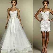 Wedding And Reception Dress Dress Converts Into A Cocktail Dress Convertible Wedding Dresses Wedding Dresses Reception Dress