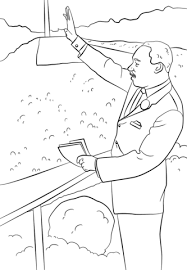coloriage martin luther king j ai un reve coloriages a imprimer gratuits nuage
