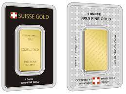 Customary unit of weight equal to about 28.3 grams and abbreviated to oz, also known as the avordupois ounce. Suisse Gold 1 Ounce Gold Bar