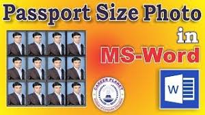 Saiz ukuran gambar passport dalam microsoft word. Passport Size Photo Using Ms Word In Hindi How To Create Passport Size Photo In Word Youtube