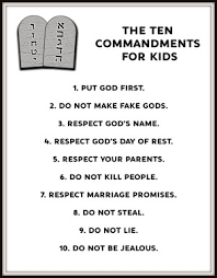 The ten commandments are spread out over the. Teach The Ten Commandments To Kids