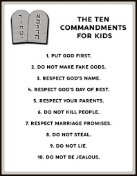 watch 10 commandments video below. Teach The Ten Commandments To Kids