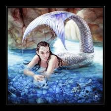 Free online jigsaw puzzle game Anne Stokes Hidden Depths Mermaid 3d Picture 400mm X 300mm Posters Telephoneheights Collectables