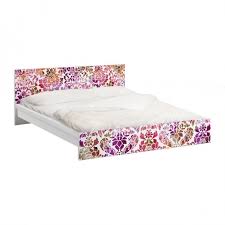 Mobelfolie Fur Ikea Malm Bett Niedrig 160x200cm Klebefolie Sommerbarock Hippie Ethno Style Muster Bunte Farben L Ikea Malm Bett Malm Bett Wohnstile
