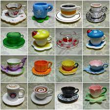 Re Ment Tea Cups And Saucers Tea Cups Tea Display Rement Miniatures