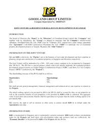 One example of an incorporated joint venture in malaysia is the formation of mazda malaysia sdn bhd. 11 Joint Venture Agreement Examples Pdf Doc Examples