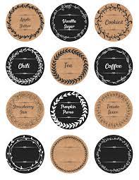 … to create a set of free printable labels to fit those mason jar tops. Free Printable Mason Jar Labels Ripped Jeans Bifocals