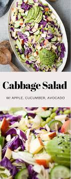 Cabbage Salad W Apple Cucumber Avocado Recipe Cabbage Salad Delicious Salads Cucumber Avocado