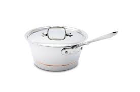 All Clad Copper Core 2 1 2 Quart Windsor Pan With Lid By All Clad 300 00 2 1 2 Quart Pan S Flared Sides Make Whiskin All Clad Kitchen Cookware Copper Stripe