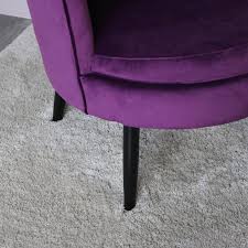 From classic wingback chairs to leather club chairs, there are a myriad of options depending on your space & decor. Purple Velvet Accent Chair