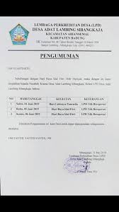 (2) lembaga adat desa sebagaimana dimaksud pada ayat (1) merupakan lembaga yang menyelenggarakan fungsi adat istiadat dan menjadi bagian dari susunan asli desa yang tumbuh dan berkembang atas prakarsa masyarakat desa. Lpd Desa Adat Lambing Sibangkaja Home Facebook