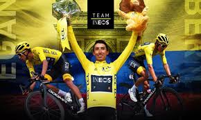 Egan bernal (ineos grenadiers) (image credit: Egan Bernal Primer Colombiano En Abrazar El Tour De Francia Colombia Diario Occidente