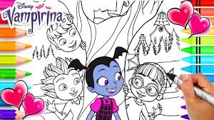 Printable colouring book for kids. Vampirina Family Coloring Pages Catmgrant