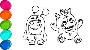 Colour and watch your favorite oddbods friends magically come to life on your phone! Cute Oddbods Fuse And Slick Pooh Bear Cartoon Coloring Pages For Kids Video For Toddler Youtube